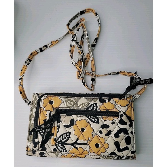 2 Vera Bradley Bags - Jazzy Blooms & Go Wild Crossbody Purse Wallets Colorful - Picture 6 of 8